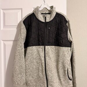 Zyia Gray and Black Quilted Jacket